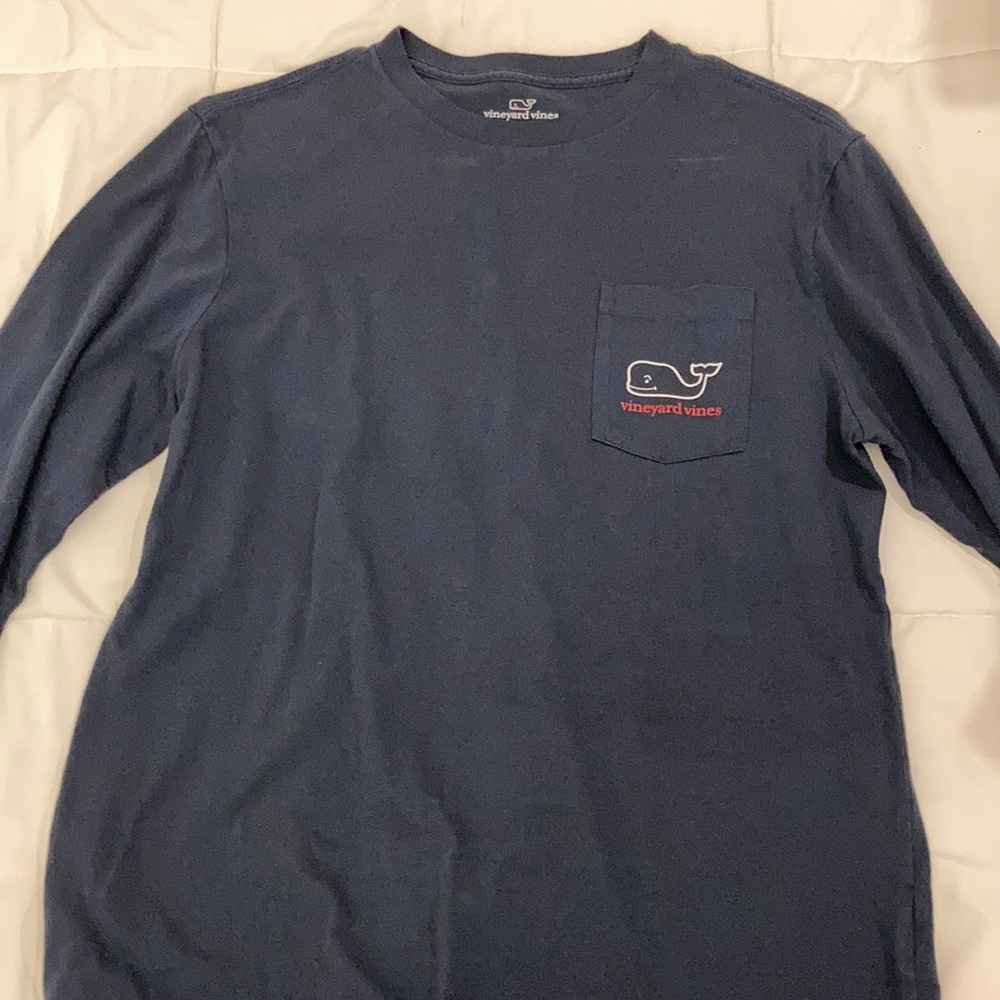 Vineyard Vines Navy Blue Long Sleeve Shirt